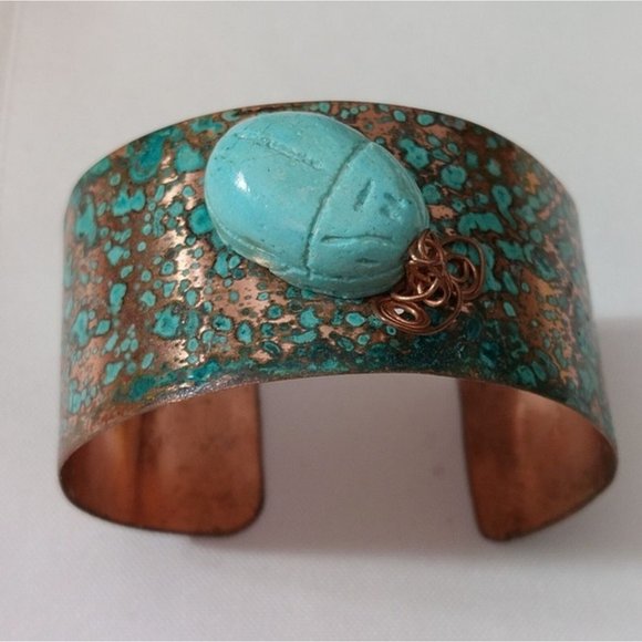 Unbranded Jewelry - Faux Patina Copper Tone Cuff Bracelet